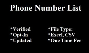 phone number list