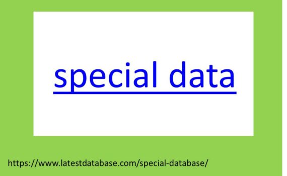 spccial data