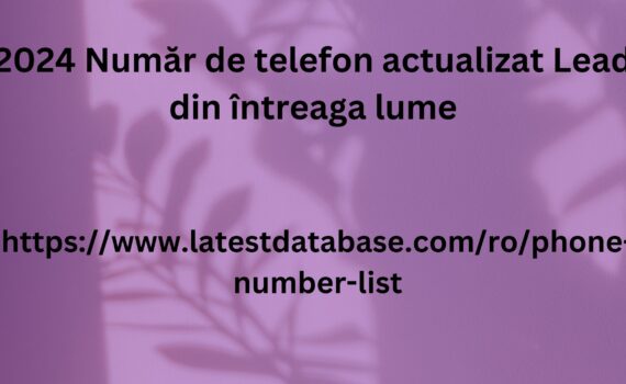 2024 Număr de telefon actualizat Lead din întreaga lume