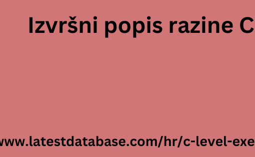 Izvršni popis razine C