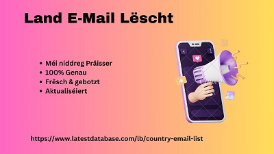 Land E-Mail Lëscht