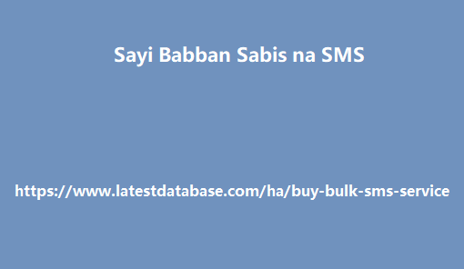 Sayi Babban Sabis na SMS