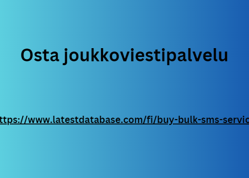 Osta joukkoviestipalvelu