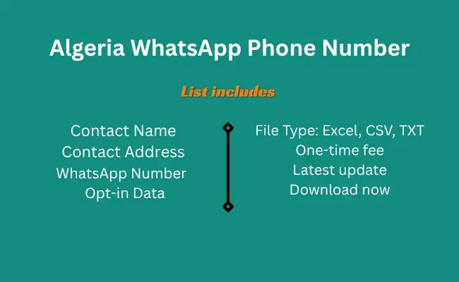 Algeria whatsapp phone number