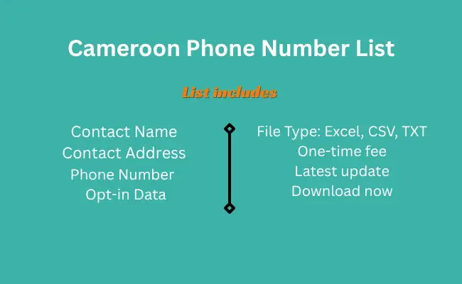 Cameroon phone number list