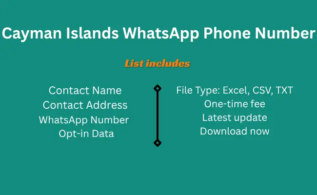 Cayman Islands whatsapp phone number