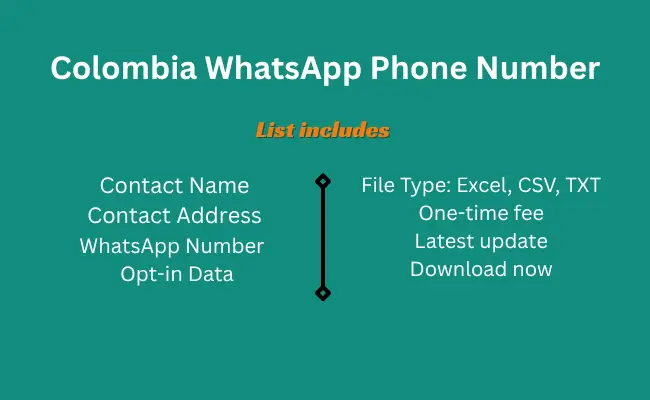 Colombia whatsapp phone number