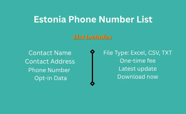 Estonia phone number list