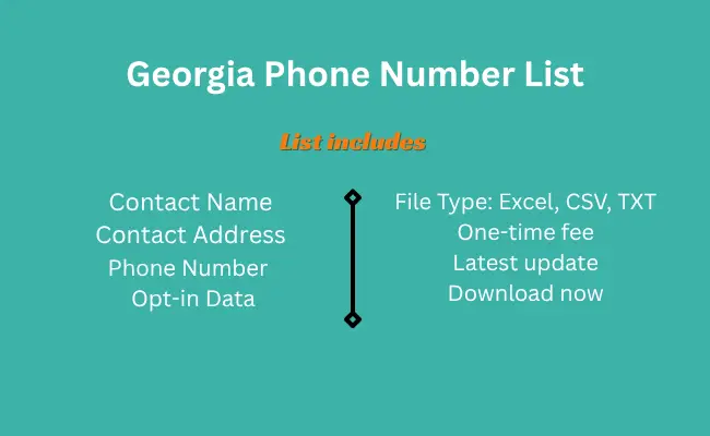 Georgia phone number list