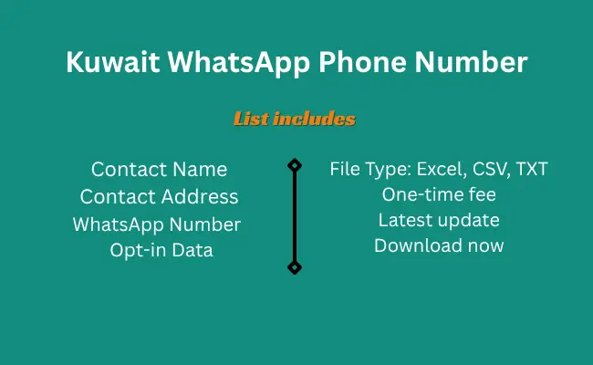 Kuwait whatsapp phone number