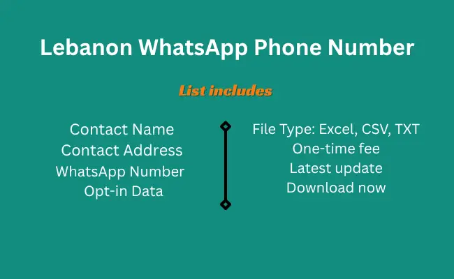 Lebanon whatsapp phone number