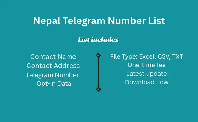 Nepal telegram number list