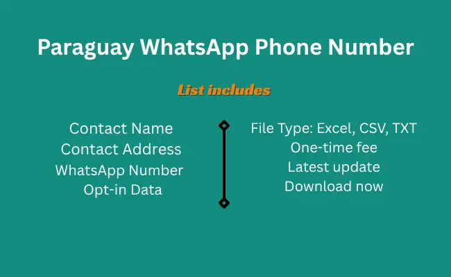 Paraguay whatsapp phone number