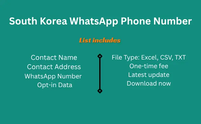 South Korea whatsapp phone number