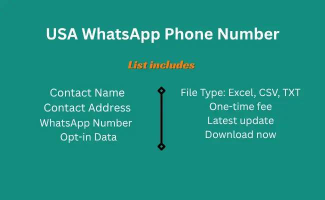 USA whatsapp phone number